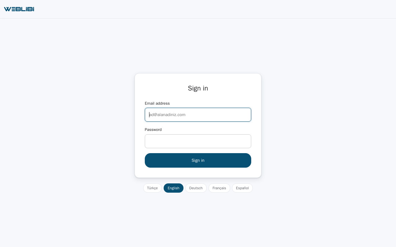 Webmail sign-in screen